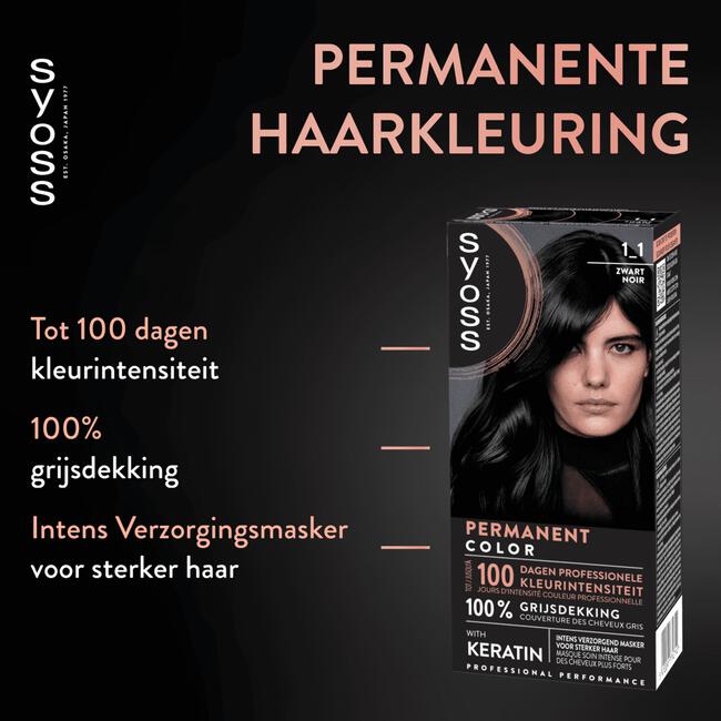 Syoss Haarverf 1-1 Zwart