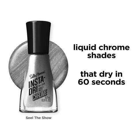 Sally Hansen Insta-Dri Chrome Nagellak - Zilver - 126 Steel the Show