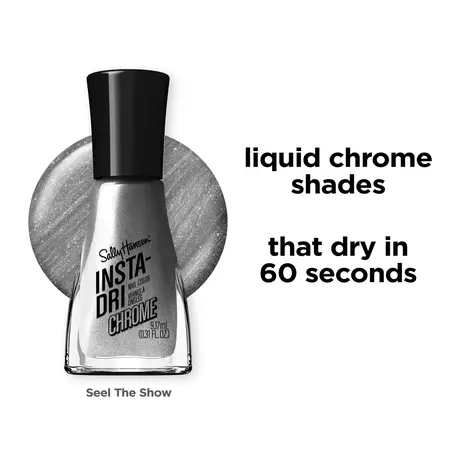 Sally Hansen Insta-Dri Chrome Nagellak Zilver 126 Steel the Show