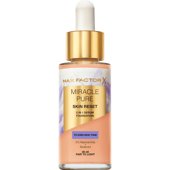 Max Factor Miracle Pure Serum Foundation 30-40 Fair To Light 30 ML