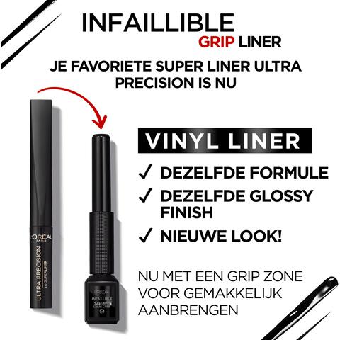 L'Oréal Paris Infaillible 24H Vinyl Liquid Liner Zwart Eyeliner