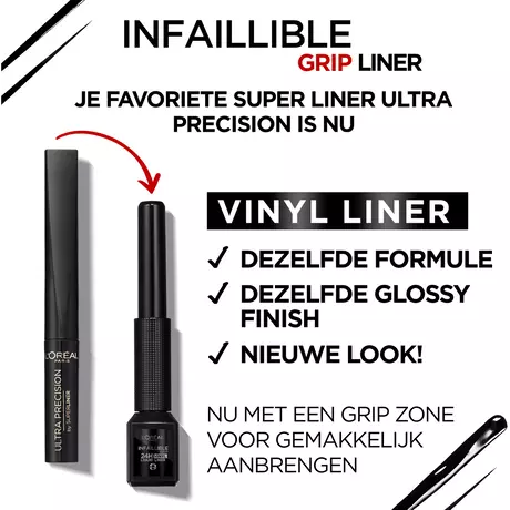 L'Oréal Paris Infaillible 24H Vinyl Liquid Liner Zwart Eyeliner