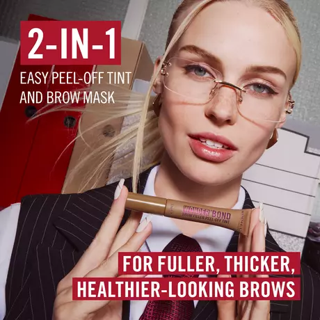 Rimmel Wonder'Bond Brow Filler Peel-Off Tint 002 Medium Brown - Langhoudende Brow Gel 7,7 ml