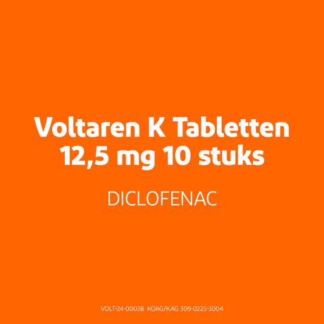 Voltaren K 12,5 MG Pijnstiller Diclofenac-Kalium Tabletten 10 stuks