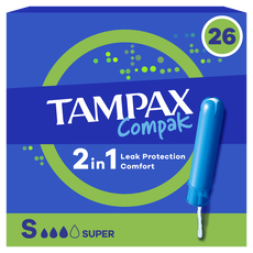 Tampax Compak Super Tampons Met Inbrenghuls 26 stuks