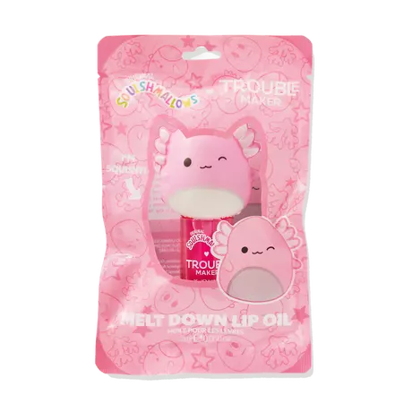 Trouble Maker X Squishmallows Archie The Axolotl Melt Down Lip Oil