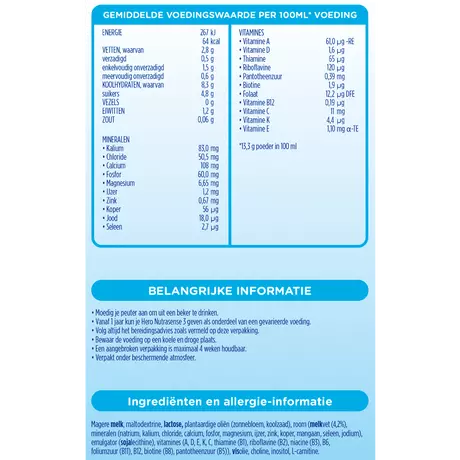 Hero Nutrasense Classic 3 Peutermelk Vanaf 1 Jaar 700 gram