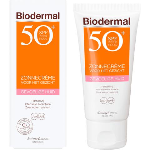 Biodermal Gevoelige Huid Gezicht Zonnecrème SPF 50+ 50 ML