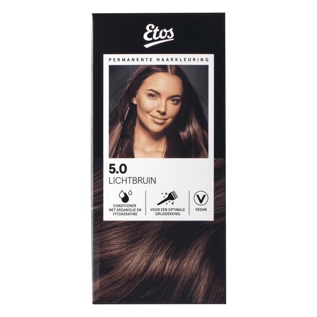 Etos Permanente Haarkleuring 5.0 lichtbruin