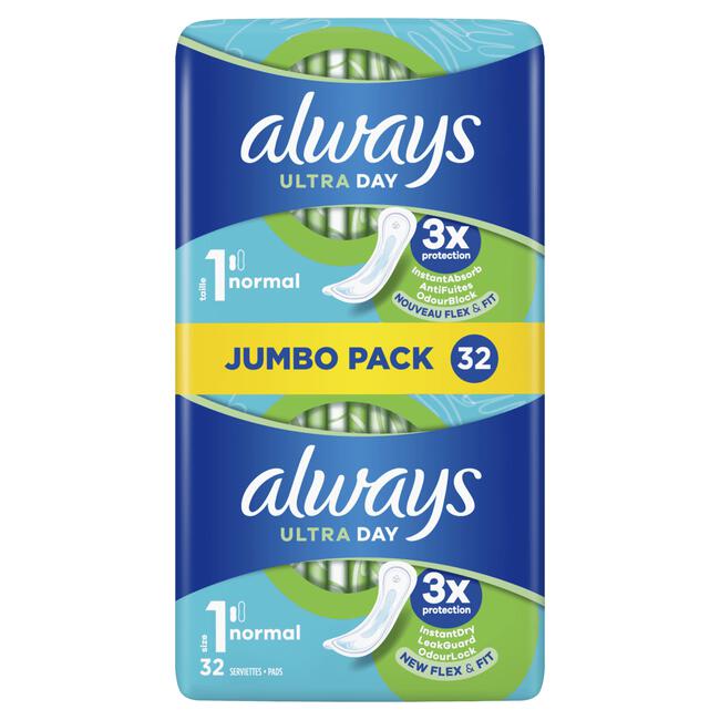 Always Ultra Maandverband Normal 32 Stuks