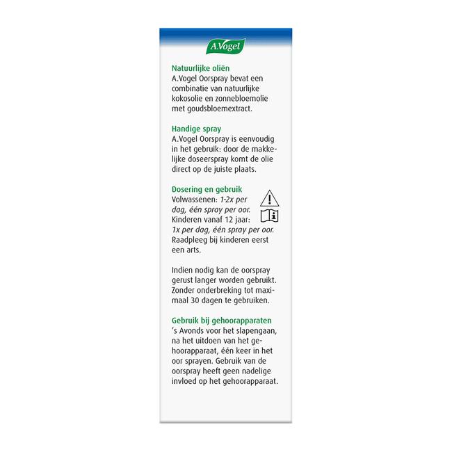 A.Vogel Oorspray Jeuk bij Jeuk in de Gehoorgang Spray 20 ML