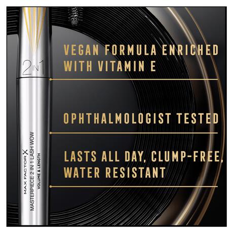 Max Factor Masterpiece 2In1 Lash Wow Mascara 02 Black Brown