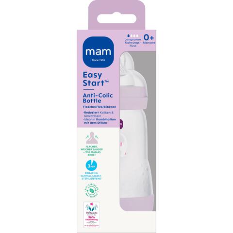 MAM Baby Easy Start Anti-Collic Babyfles Lila 260 ML