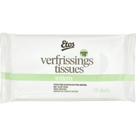 Etos Verfrissingtissues Intiem 20 stuks