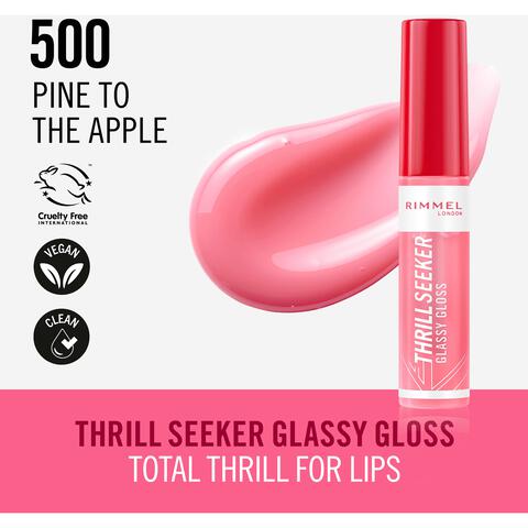 Rimmel London Thrill Seeker Glassy Gloss Lipgloss 500 Pine To The Apple 10 ML