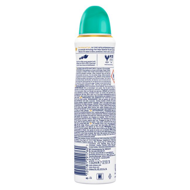 Dove Advanced Care Go Fresh Pear Anti-Transpirant Deodorant Spray 150