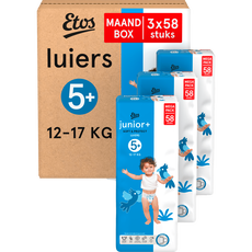 Etos Luiers Junior+ Maat 5+ 12-17 kg Maandbox 174 stuks