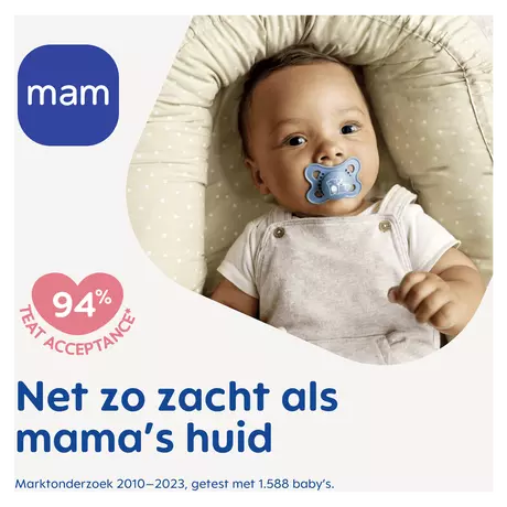 MAM Original Fopspeen Night 0-6 Maanden Beige 2 stuks