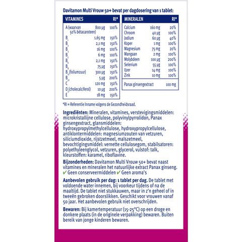 Davitamon Multi Vrouw 50+ 60 stuks