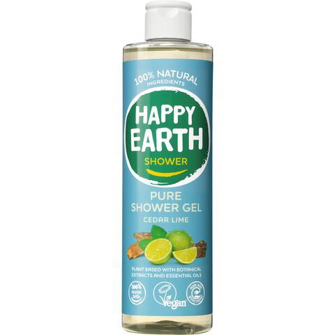 Happy Earth 100% Natuurlijke Cedar Lime Douchegel 300 ML