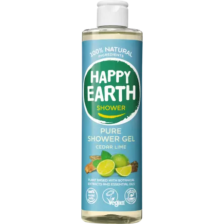 Happy Earth 100% Natuurlijke Cedar Lime Douchegel 300 ML