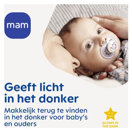 MAM Original Fopspenen Night 0-6 maanden Uni 2 stuks