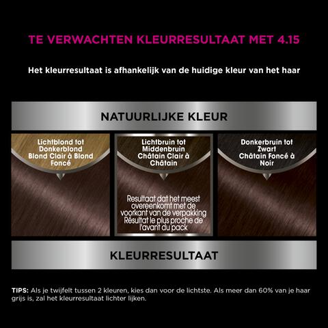 Garnier Olia Permanente Haarverf 4.15 IJs-Kastanjebruin