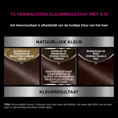 Garnier Olia Permanente Haarverf 4.15 IJs-Kastanjebruin