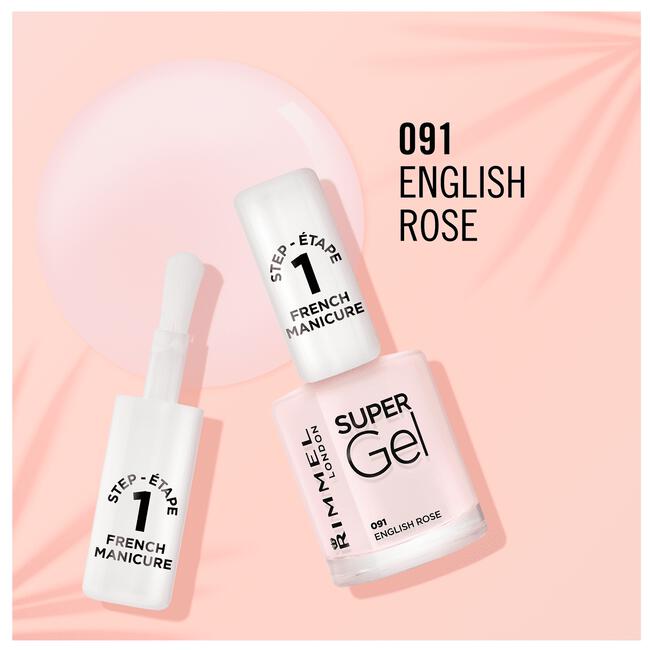 Rimmel London Super Gel French Manicure 091 English Rose