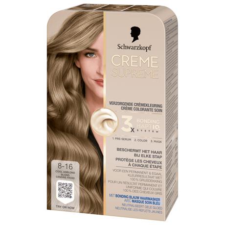 Schwarzkopf Creme Supreme Haarkleuring 8-16 Cool Asblond