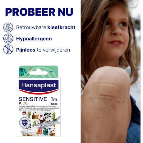 Hansaplast Sensitive Kids 1M X 6CM