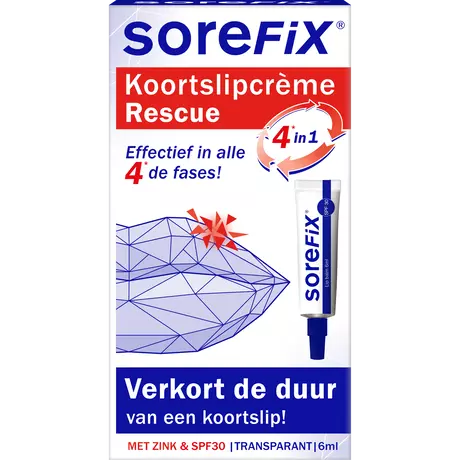 SoreFix Rescue Op Zink Gebaseerde Koortslipcr�me 6 ML