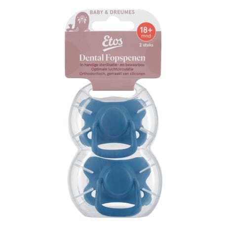 Etos Fopspenen In Steriliseerdoosje 18+ Maanden Assorti&nbsp;