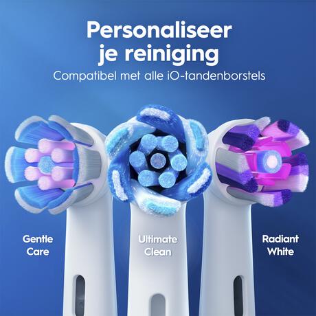 Oral-B iO 3 White Clean Zwart Elektrische Tandenborstel