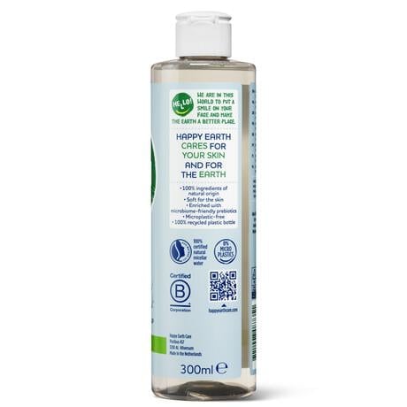 Happy Earth 100% Natuurlijke Face Care Micellair Water 3-In-1 300 Ml