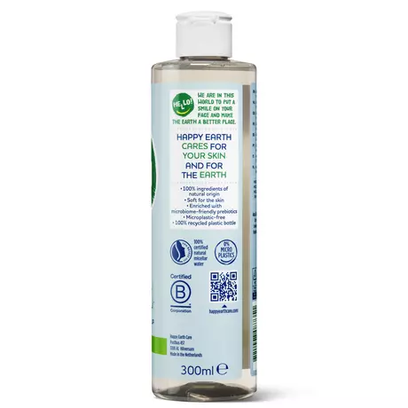 Happy Earth 100% Natuurlijke Face Care Micellair Water 3-In-1 300 ML