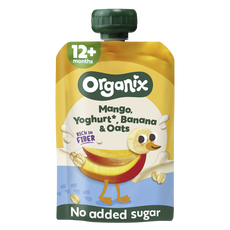 Organix Bio Nutri Fiber Mango Yoghurt Banaan Haver 12+ Maanden 100 gram
