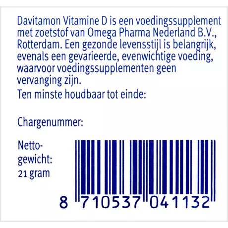 Davitamon Vitamine D Kind Citroensmaak Smelttabletten 150 stuks