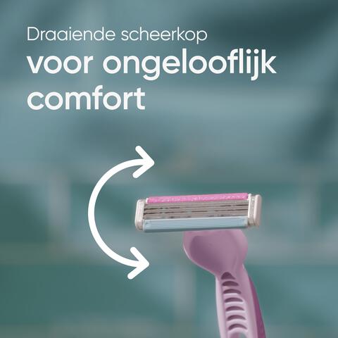 Gillette Venus Comfort Colors Wegwerpmesjes 3+1 stuks