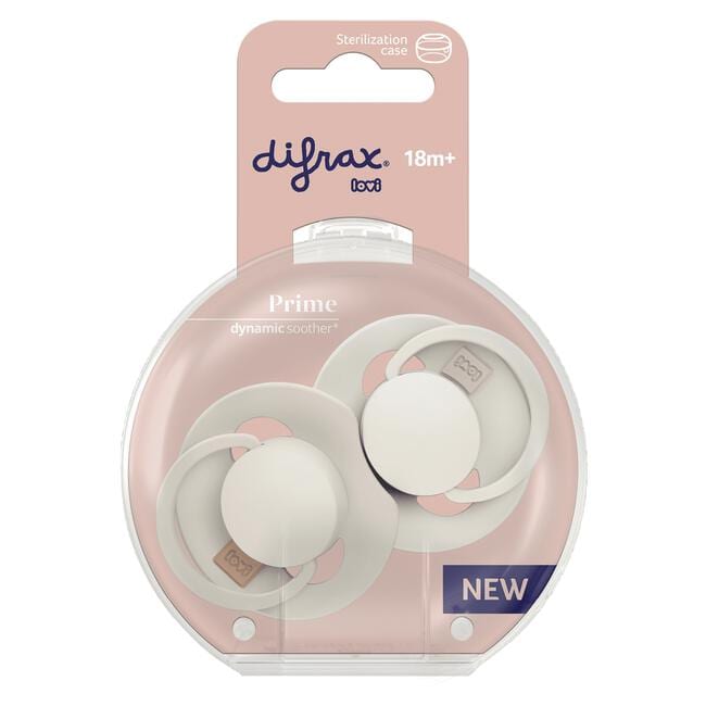 Difrax LOVI Prime Fopspeen Coconut/Ivory 18+ maanden