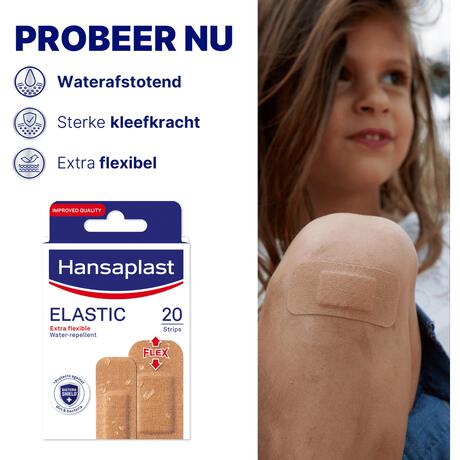 Hansaplast Elastic Waterproof Pleisters 20 Pleisters