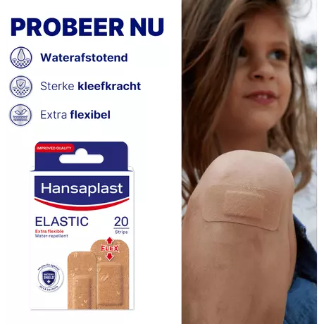 Hansaplast Elastic Waterproof Pleisters 20 stuks