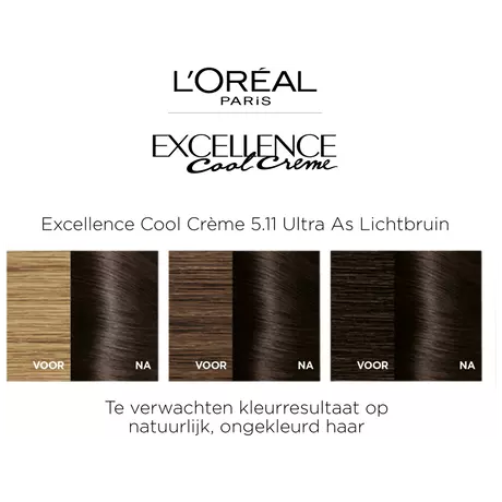 L'Oréal Paris Excellence Cool Creams Haarverf 5.11 Ultra Ash Lichtbruin