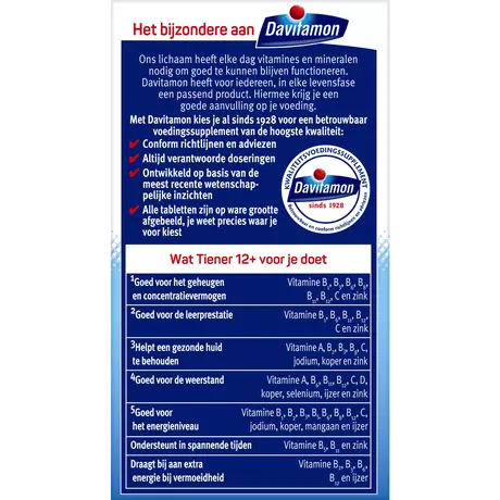 Davitamon Multi 12+ Kauwvitamines Aardbei 60 Stuks