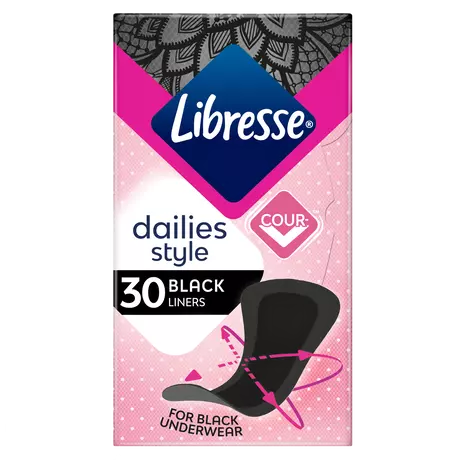 Libresse Dailies Black Inlegkruisjes Regular 30 stuks
