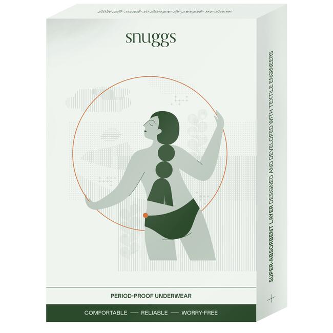 Snuggs period underwear Active highrise light black M