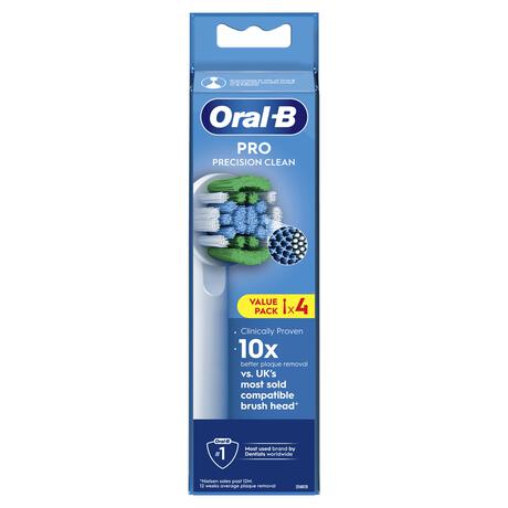 Oral-B Precision Clean Opzetborstels Wit - 4 Stuks