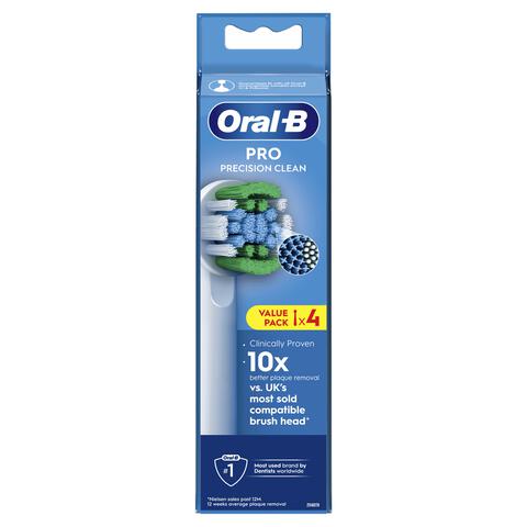 Oral-B Precision Clean Opzetborstels Wit - 4 Stuks