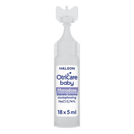 OtriCare Baby Monodose Zoutoplossing bij een Verstopte Neus 18 x 5 ML