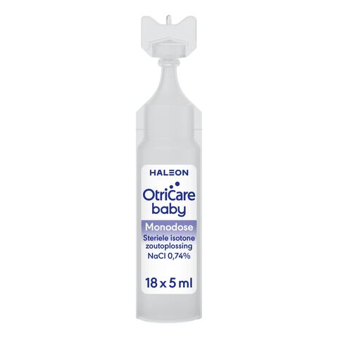 OtriCare Baby Monodose Zoutoplossing bij een Verstopte Neus 18 x 5 ML